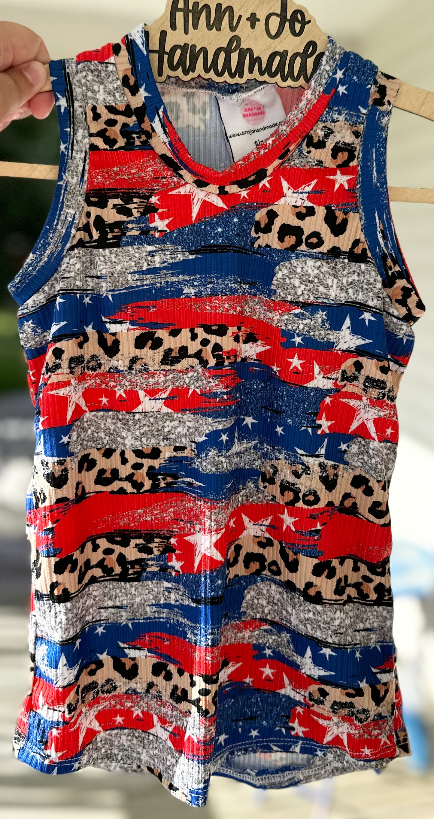 3t Patriotic Brushstrokes Tank