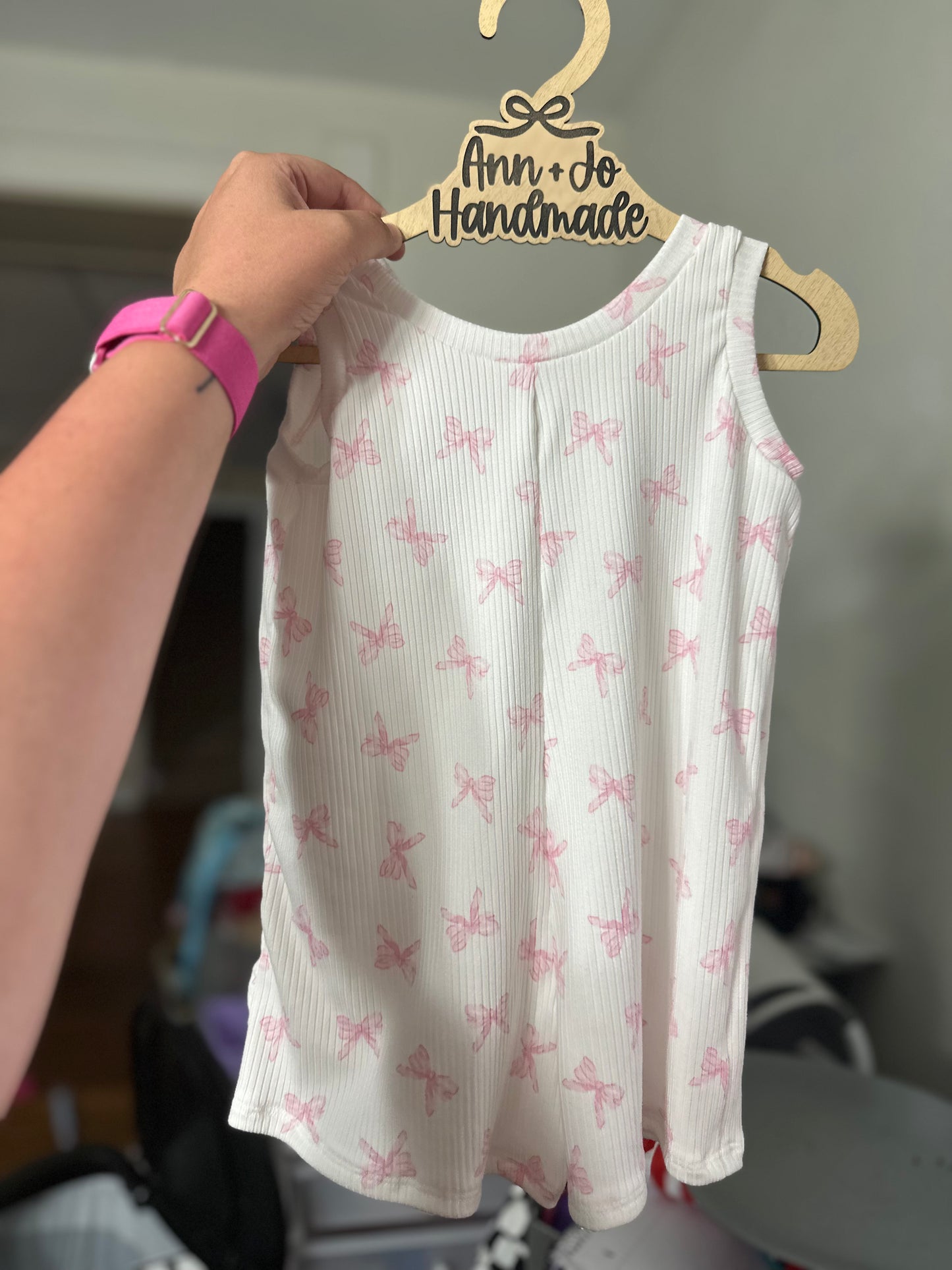 2t Pink Bow Sunny Romper